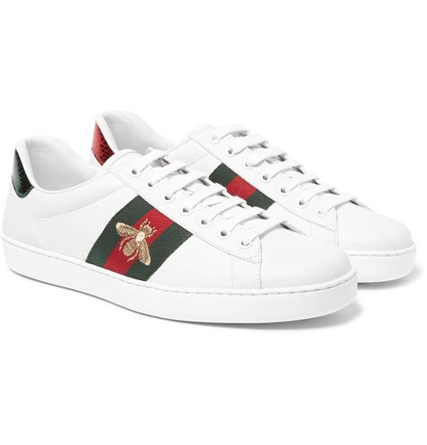 mens all white gucci sneakers